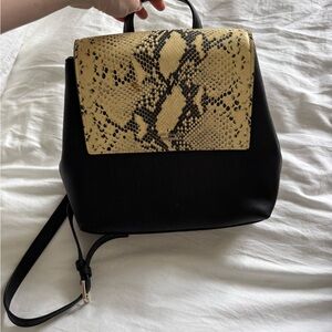 Kate Spade Black and Snake Print Women's backpack